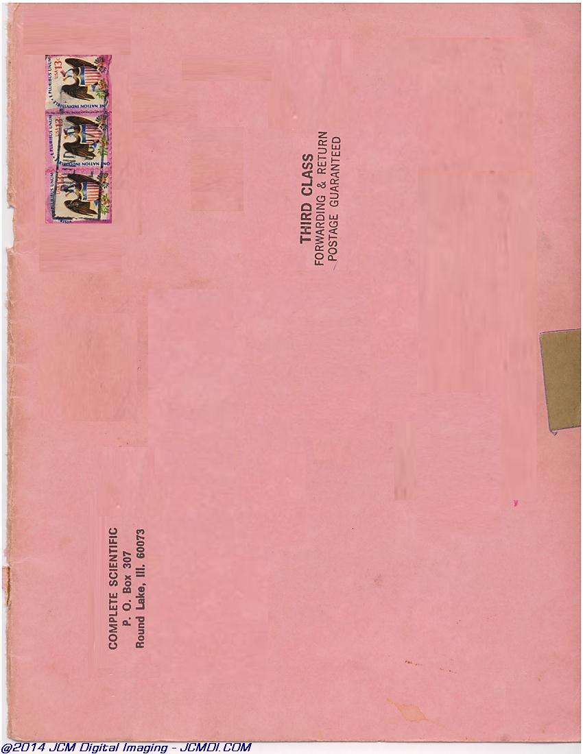 Complete Scientific 1977 Catalog page scan